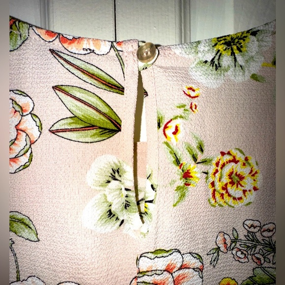 Floral Women's Top - Pink and Green - Picture 4 of 10